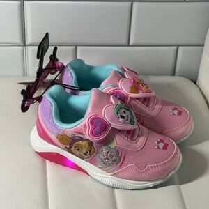 Pink Kids Shoes with Cartoon Characters